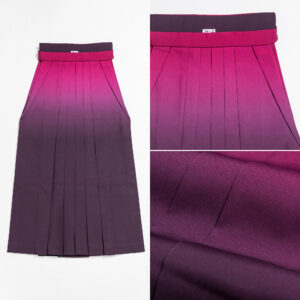 濃い紫色と薄い紫色のぼかしの袴 (M)【ham002】
