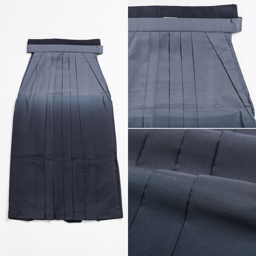 灰色と紺色のぼかしの袴 (M)【ham011】